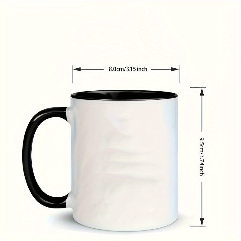 Festive Christmas-Themed Ceramic Mug - Perfect For Coffee, Tea & Milk - Unique Gift For Parents, Reusable & Eco-Friendly