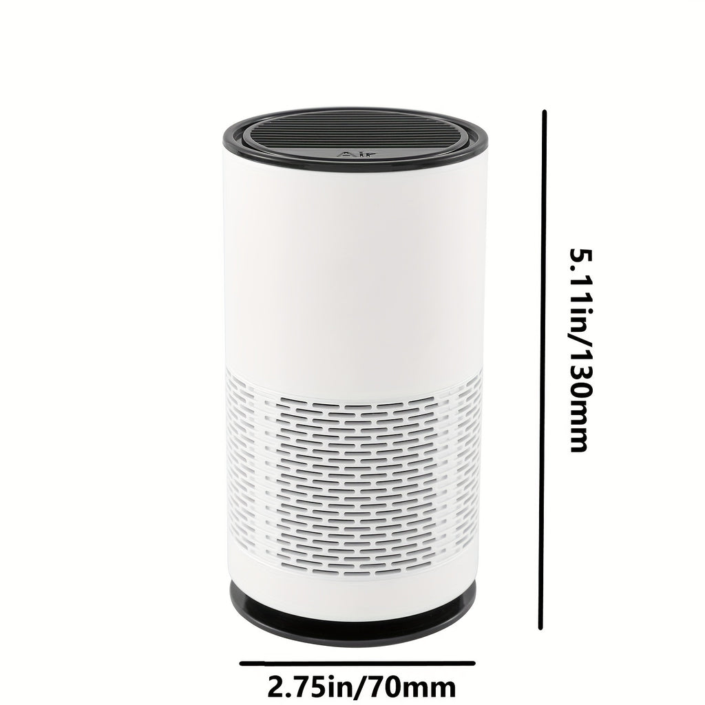 1/2pcs Portable True HEPA Air Purifier for Home, Office, and Car - Eliminates 99.97% of Dust, Odors, and Allergens for Fresh Air