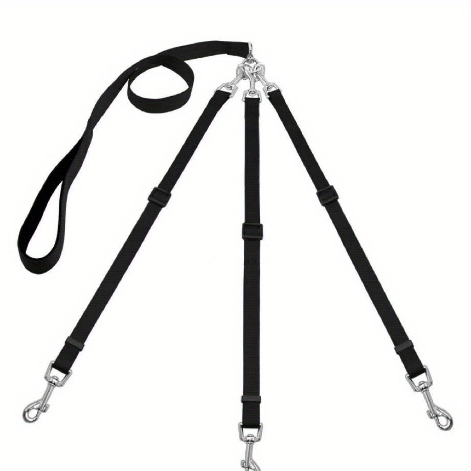 Adjustable No-Pull Dog Leash Suitable for Outdoor Walking & Car Travel - 3-Way Car Seat Belt Harness for Dogs, for Hiking, Camping, Vehicle Rides