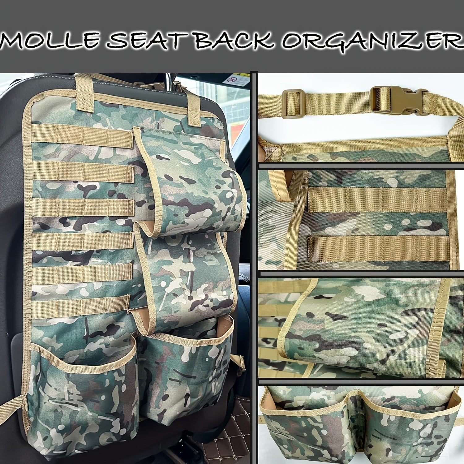 Automotive Gun Racks Vehicle Seat Back Rifle Gun Holder for Hunting Accessories Storage and Organizer, Deer/Duck Hunting Gift for Men