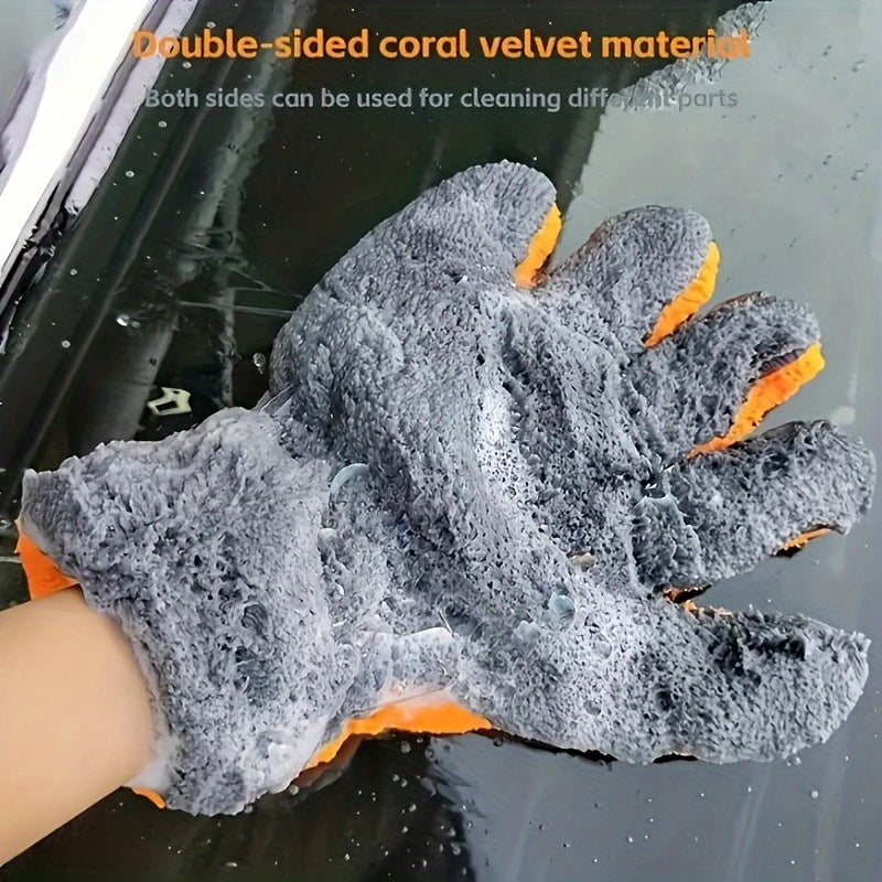 Universal Car Wash Glove, Scratch-Free Exterior Cleaning Tool, Durable Automotive Detailing Mitt for All Vehicles