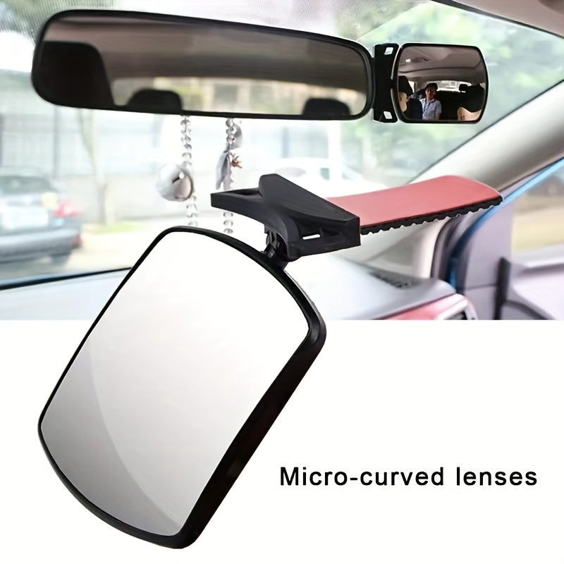 1pc Car Interior Rearview Mirror, Safety Rear Seat Observation Mirror, Rear Seat Auxiliary Mirror, Car Interior Accessories