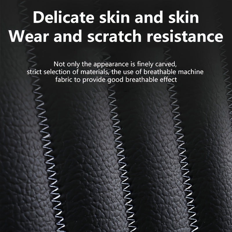 Luxury Full Faux Leather Car Seat Covers - Fit for 5-Seater Vehicles, Breathable & Stylish, All-Season Comfort