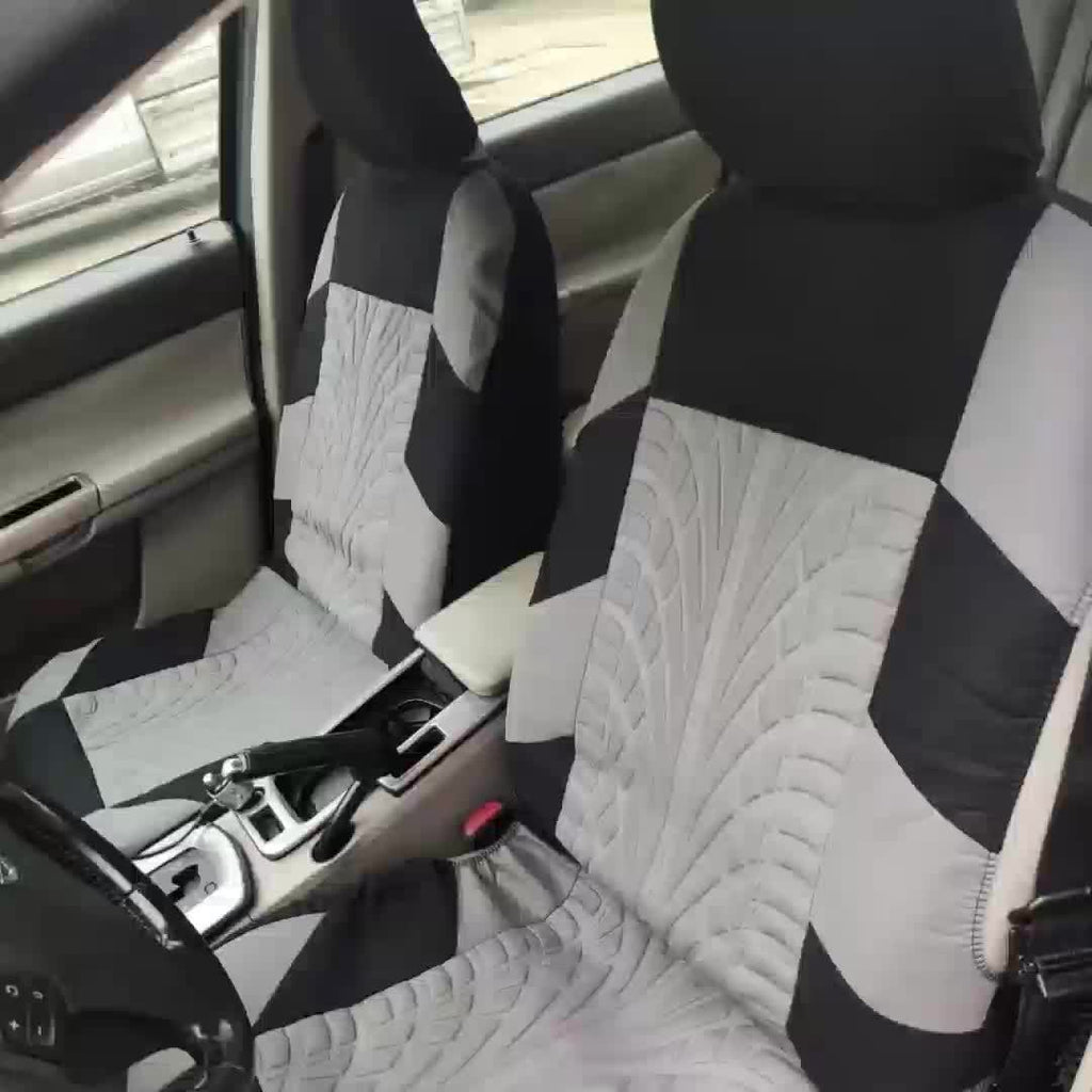 Front Pair Car Seat Covers, Breathable Polyester Split Automotive Front Seat Cushion Covers, Vehicle Seat Protectors Universal For Cars, Trucks Christmas Gift