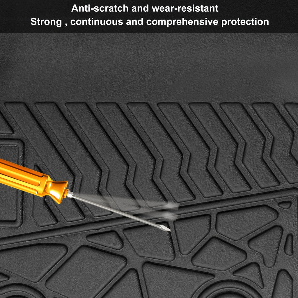 Floor Liners Mats & Rear Cargo Liners Compatible For Toyota For 4Runner 2013-2023 Heavy Duty All-Weather Floor Mats Rubber TPE Floor Liner Black