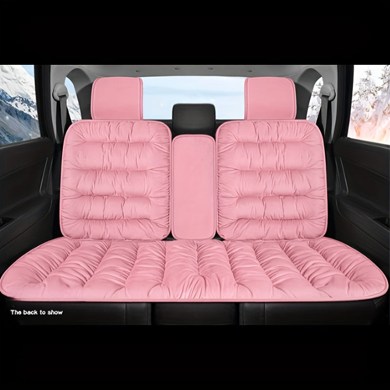 Soft Plush Car Seat Cover, Automobiles Seat Cover Cushion Pad Car Seat Protector Universal Winter Auto Interior Accessories