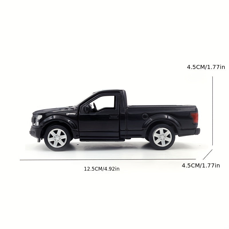 1:36 Ford F-150 Pickup Truck Model - Diecast Car Toy for Kids - Pull Back & Ornament Gift