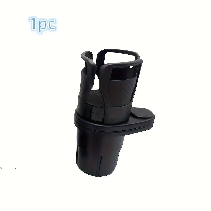 2-in-1 Rotating Car Cup Holder Expander - Durable ABS, Multi-Functional Vehicle Interior Accessory