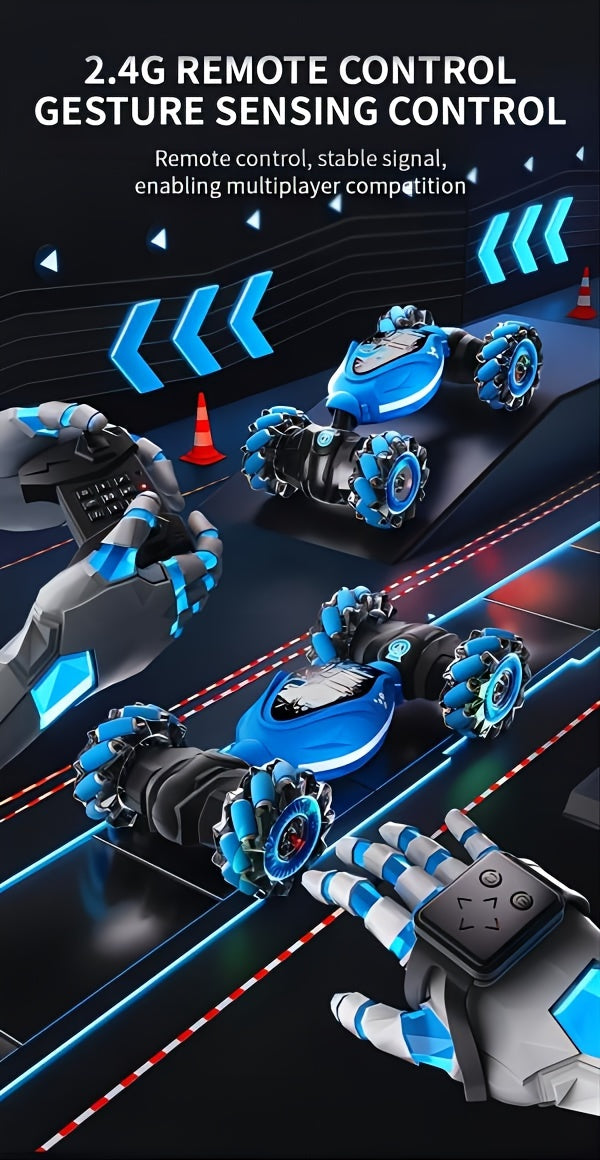 2.4G Remote Control Deformable 360 Degree Rotation Four-Wheel Drive Eohemoral Stunt Off-Road Vehicle Toy for Halloween, Christmas Gift