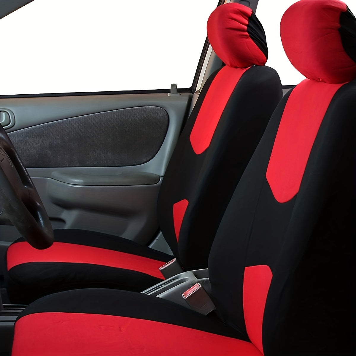 Two Tablet Fabric Universal Car Seat Covers for Front Seats