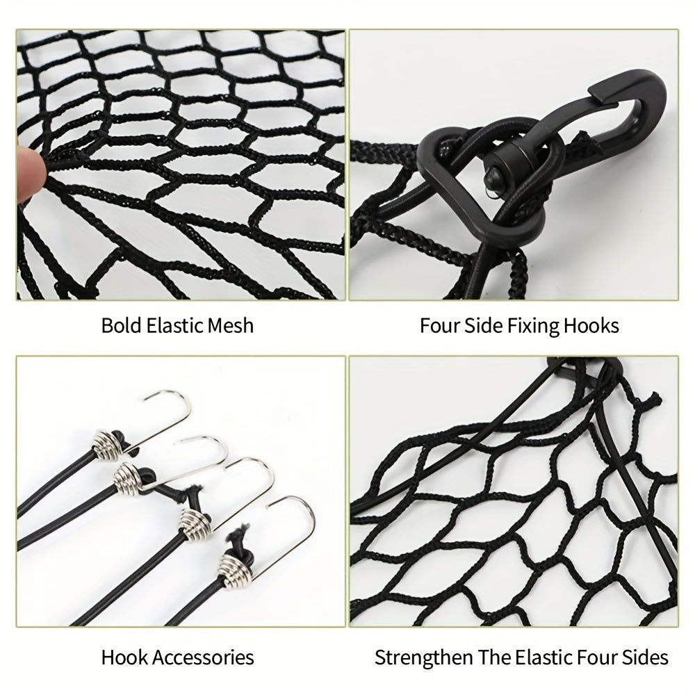 Durable Universal Fit RV HERO Car Trunk Barrier for Dogs - Elastic Pet Safety Fence with Plastic Vehicle Isolation Net for Pet Protection