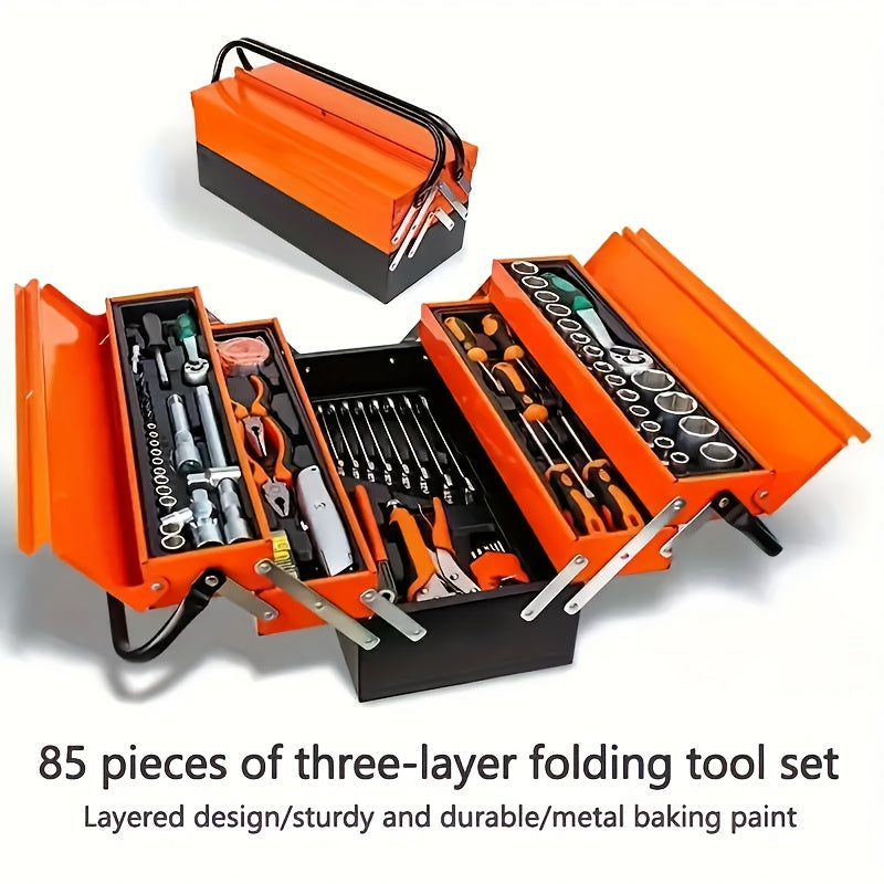 131/46PCS High Quality Toolbox, New High Quality Precision Maintenance Kit, Suitable For Automobile Maintenance, Home Furniture Maintenance, Daily Life Maintenance And Other Environment Maintenance Work.