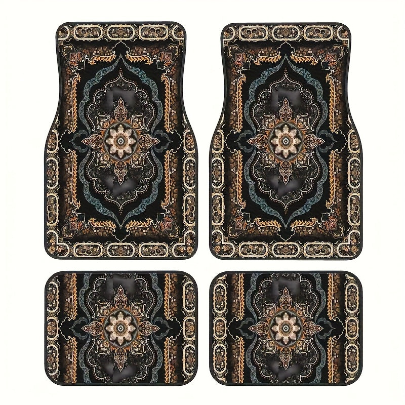 2/4pcs Durable Car Floor Mats Set | Easy-Clean, Stylish & Simple Interior Accessories for Men & Women | Perfect for Halloween, Thanksgiving, Christmas, Birthday Gifts, Auto Interior Upgrade, Vehicle Accessories, Sleek Car Dec