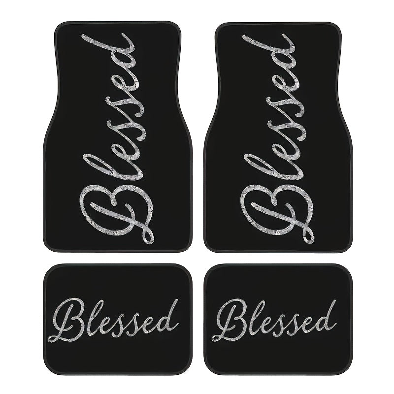 2/4pcs Durable Car Floor Mats Set | Easy-Clean, Stylish & Simple Interior Accessories for Men & Women | Perfect for Halloween, Thanksgiving, Christmas, Birthday Gifts, Auto Interior Upgrade, Vehicle Accessories, Sleek Car Dec