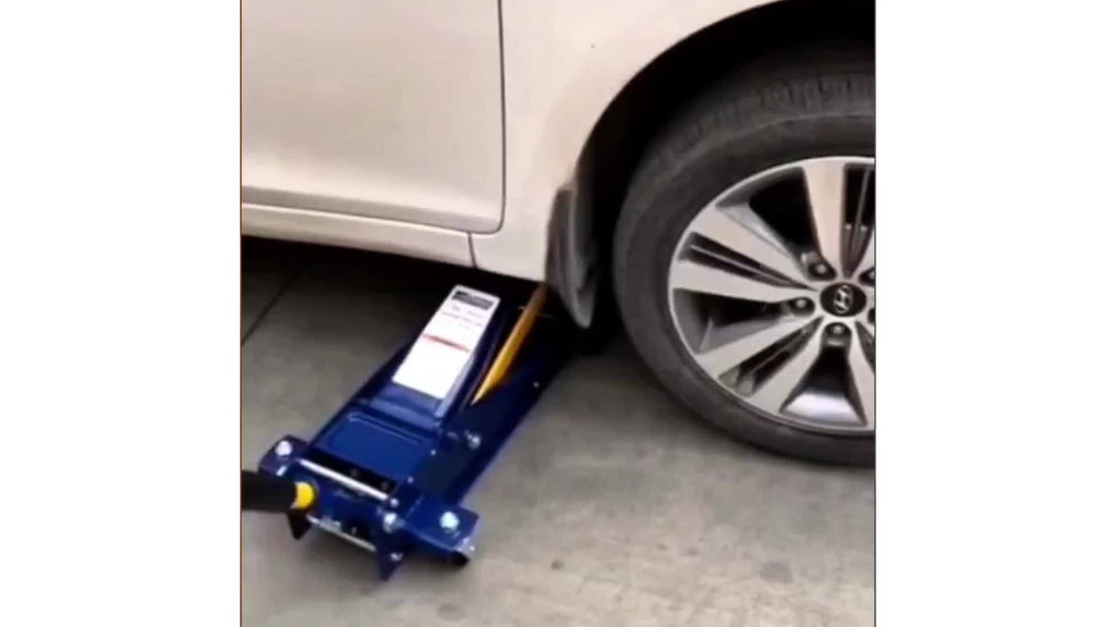 2-Ton Heavy Duty Hydraulic Floor Jack with Low Profile - Professional Garage, Workshop, Truck, SUV Lift - Alloy Steel Construction, Manual Pump Handle - Compact Design for Low Clearance Vehicles - Heavy-Duty Service Jack, Por