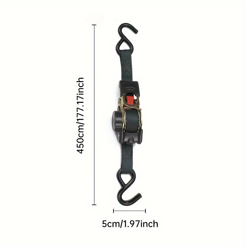 Auto motorcycle and off-road vehicle automatic telescopic ratchet belt go on road trip camping luggage fixed binding belt contraction artifact.