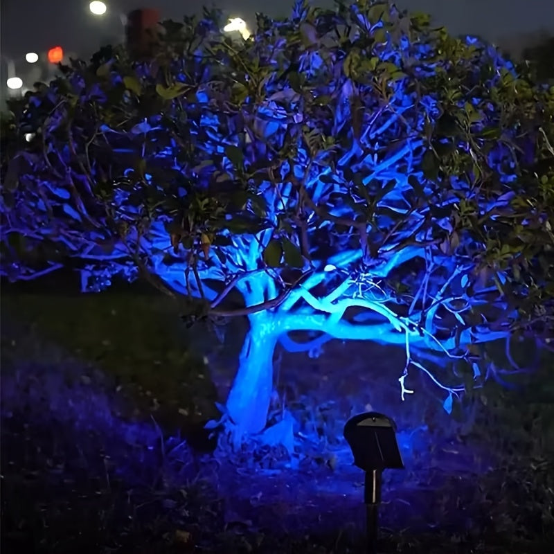 1/2pcs 7LED Solar Lamp -  IP44, Outdoor Environment Lighting, Solar Charging, Lithium Battery, 1200mAh, Plastic Structure, Semi-buried, Outdoor Lighting Solution - Modern Outdoor Lamp - Durable Plastic