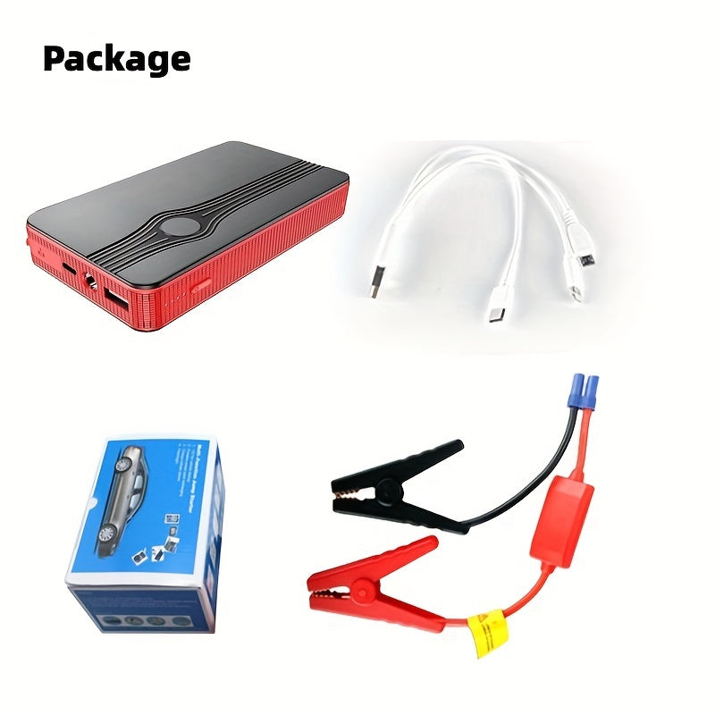 Car Jump Starter Battery Power Bank For 7200mAh Portable Emergency Booster, Vehicle Emergency Starting Power Emergency Power Starter, 1pc