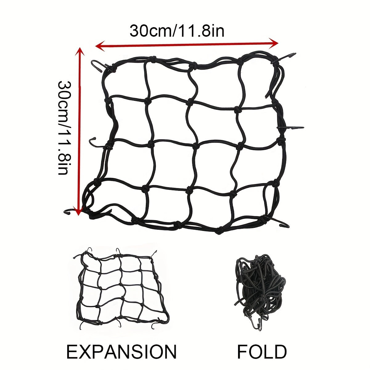 Elastic Net Off-road Vehicle Luggage Rack Luggage Net Pocket Safety Protective Net