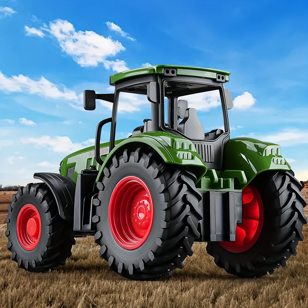 Realistic Farm Vehicle Toy - Push And Go Tractor Toy Car For Halloween And Christmas Birthday Gifts - Ideal Toy And Collection