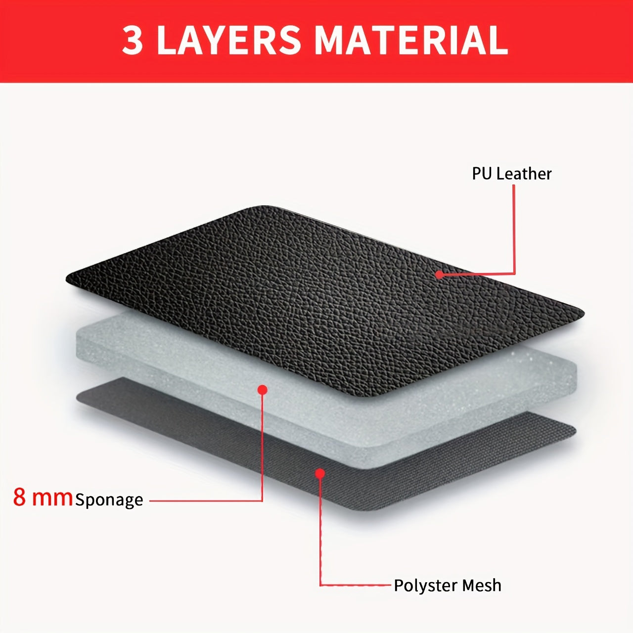 Universal Faux Leather Car Seat Covers Full Set Car Seat Covers Full Set Front Seats and Rear Bench, Universal Fit 5 Seat Covers for SUV, Automotive Truck, Scratch Proof