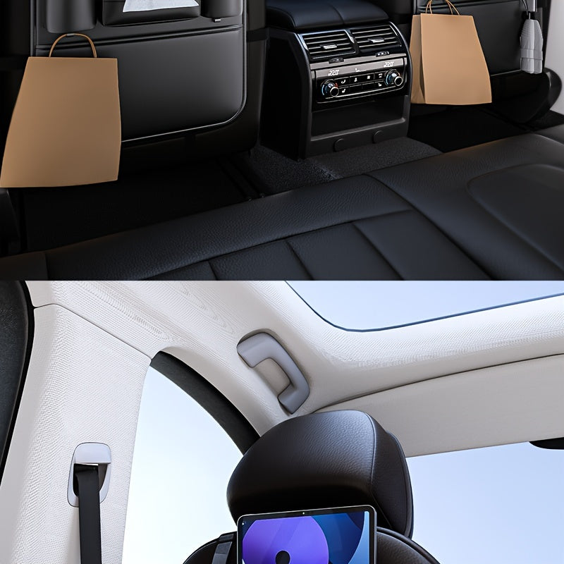 1 Piece PU Leather Universal Car Seat Back Storage Bag - Large Capacity Multifunctional Pocket with Rear Storage for Organizing Essentials