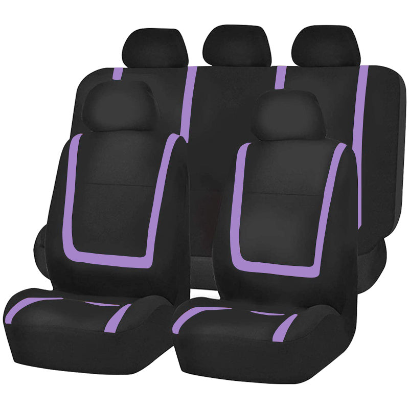 Car Seat Covers Full Set, Gray Purple Black Blue Red Purple Car Seat Cushion  Car Seat Protector Car Decoration Airbag Safe