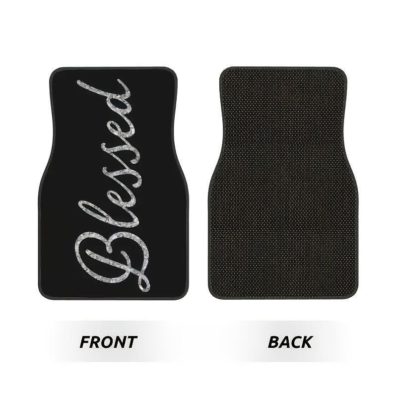 2/4pcs Durable Car Floor Mats Set | Easy-Clean, Stylish & Simple Interior Accessories for Men & Women | Perfect for Halloween, Thanksgiving, Christmas, Birthday Gifts, Auto Interior Upgrade, Vehicle Accessories, Sleek Car Dec