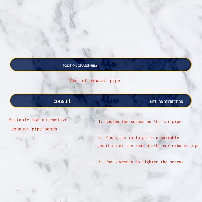 Stainless Steel Curved Double Outlet Chrome Tail Pipe - Universal Car Exhaust Trim Muffler Pipe - Car Decoration Car Styling