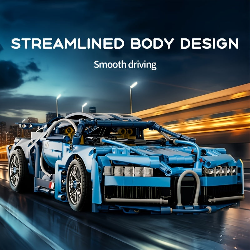 BrzXproe Supercar 1:14 Scale Building Blocks Model Kit - ABS Constructible Toy Vehicle, Perfect Gift for Festivities, Birthdays, Christmas, Halloween, Thanksgiving, New Year's, and Parties for Ages 14+