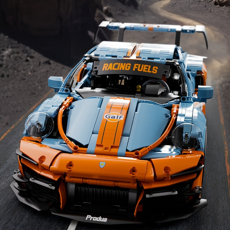 1623pcs Technic GT3 Super Racer Building Blocks Set, High-Detail Sports Vehicle Model, Durable ABS Plastic, Educational Assembly Kit, Adult Collectible Construction Toy, Ideal for Ages 14+