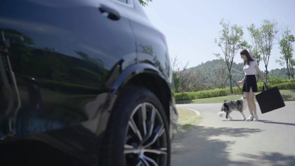 Heavy-Duty Dog Car Seat Cover & Back Seat Extender with Mesh Window, Quilted Fabric, Waterproof, 300 lbs Capacity - Ideal for SUVs and Trucks, Black, Seat Covers for Car