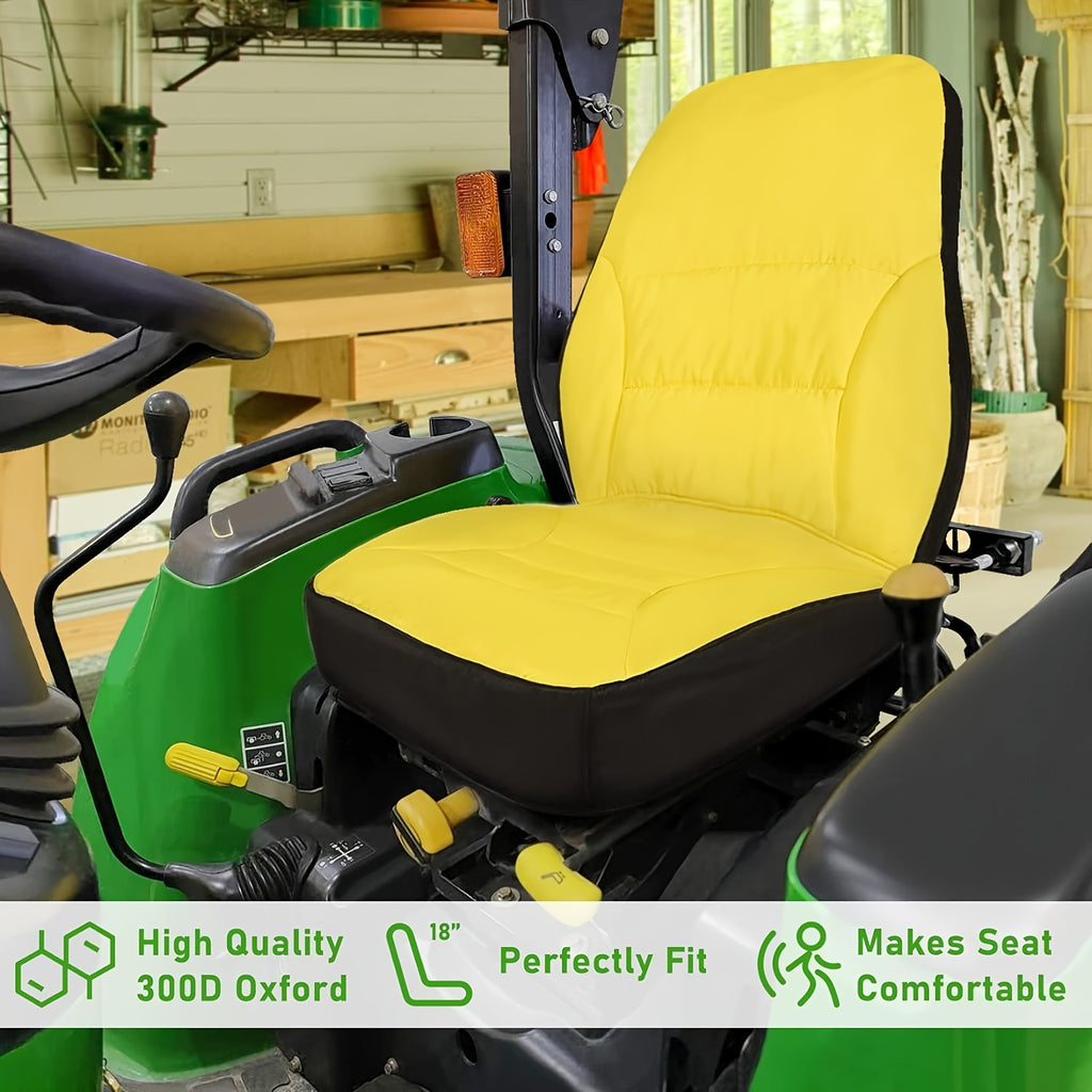 [1pc Durable Tractor Seat Cover] 1pc BINAZON Tractor Seat Cover, Compatible with 3E, 3R, 4M Series, 1023E, Durable Fabric, Universal Fit, Easy Installation, Protective Cushion for Farm Equipment