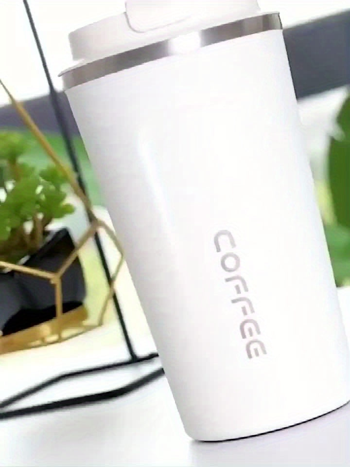 17.25oz Stainless Steel Insulated Travel Mug - Reusable Coffee Cup for Hot & Cold Beverages, Multipurpose, Eco-Friendly, Hand Wash, Ideal for Holidays & Graduation Gifts