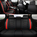 Full Set 5 Seats Car Seat Cover Faux Leather Waterproof Adjustable Rear Bench Pad Full Coverage Seat Cushion Protector Universal fit