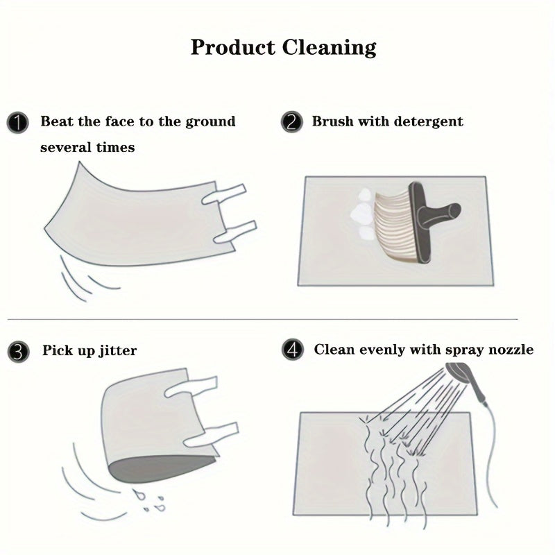 4PCS Set of Waterproof, Easy-Clean, Non-Slip Halloween Skull-Themed Rubber Car Floor Mats for Front & Rear, Universal Fit for All Vehicles