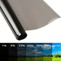 19.69inch*118.11inch Sun Film Car Glass Sunscreen Heat Insulation Black Car Window Film Car Roof Film