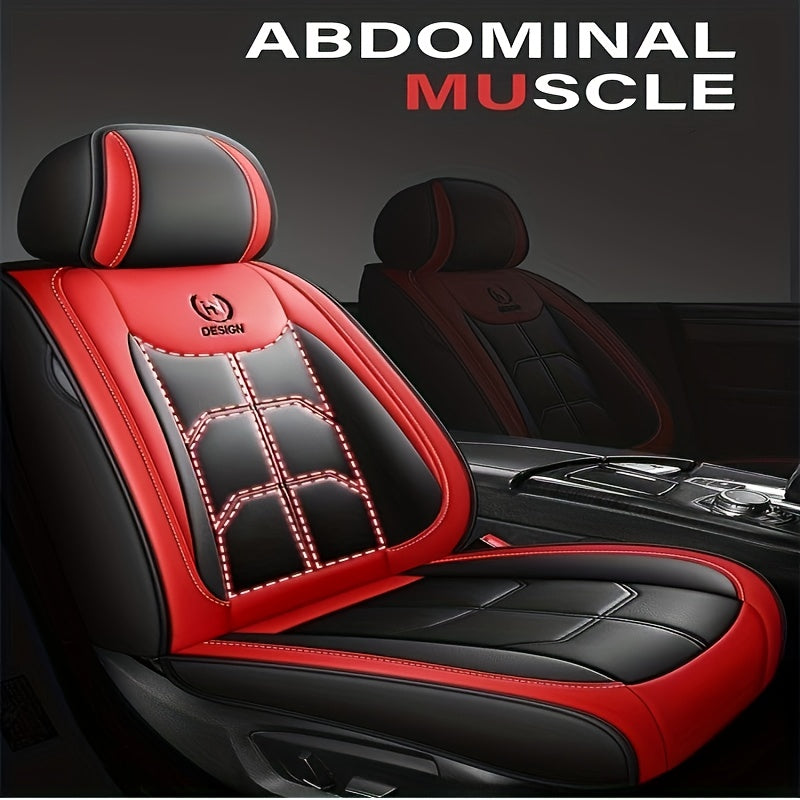 5-Seat SUV Waterproof Car Seat Cover Set - Premium PU Leather Universal Fit, Full Set Car Seat Cushion, Compatible with Five Models, Easy to Clean and Durable