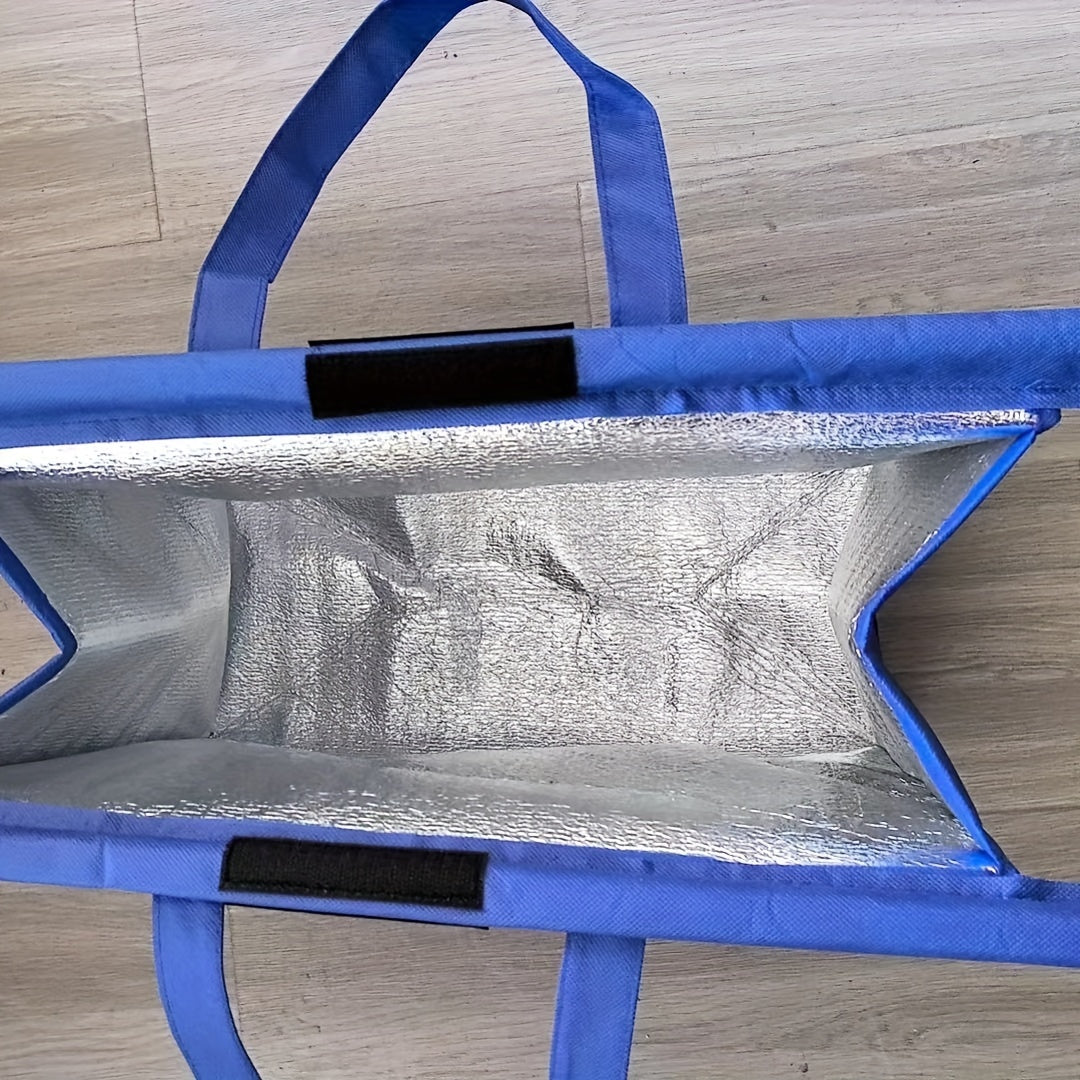 Reusable Grocery Shopping Bag Set of 4 - Eco-Friendly Non-Woven Tote Bags with Handles, Foldable, Multiple Colors, for Trolley Carts, Reduce Plastic Use