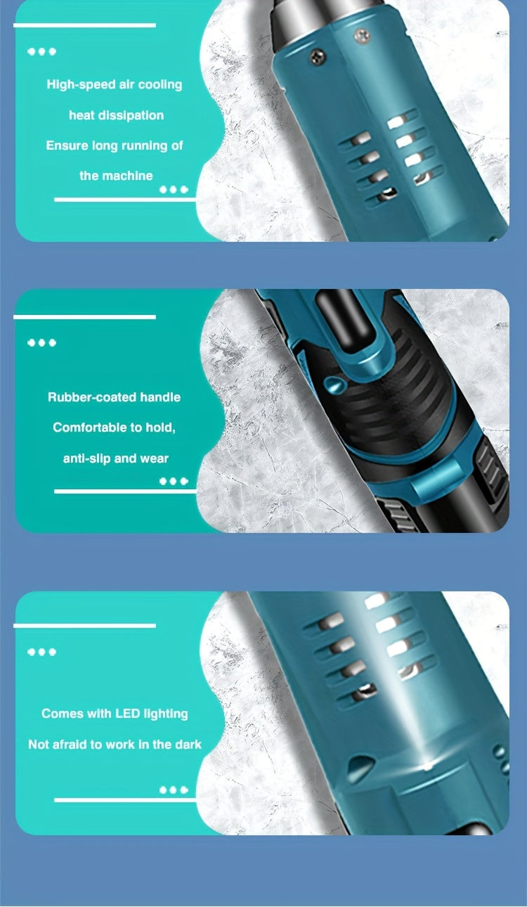 1 Set JAVN 12V Cordless Electric Wrench, 45NM 3/8'' Ratchet Wrench, Removal Screw Nut Car Repair Tools, Right Angle Wrench, Power Tool