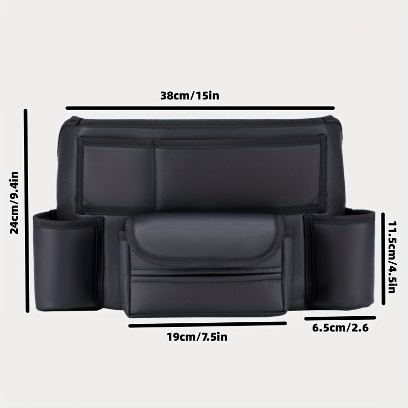 High-Capacity Car Seat Organizer - Durable Storage Net Pocket - Multi-Pocket Hanging Bag for Vehicle Interior Accessories, Road Trip Essentials