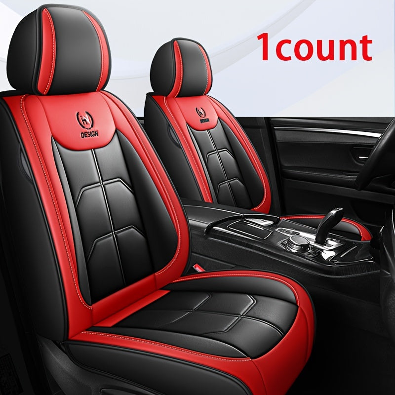 1-Piece Front Driver Seat Premium PU Leather Car Seat Cover - Fits Most Cars, SUVs, Vans, and Trucks!