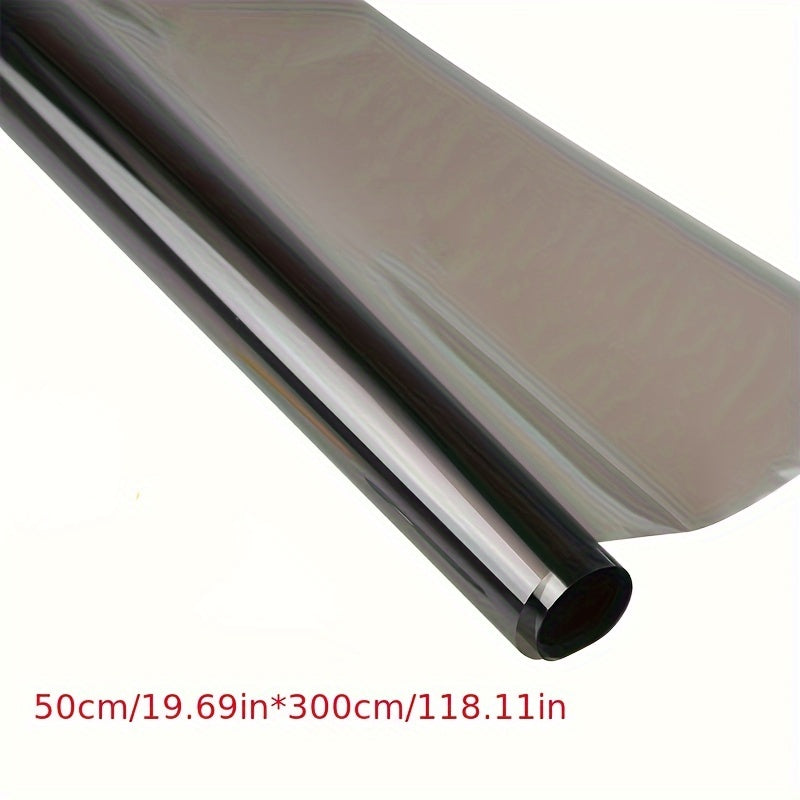 19.69inch*118.11inch Sun Film Car Glass Sunscreen Heat Insulation Black Car Window Film Car Roof Film