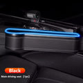 Car Seat Slot Storage Box, ABS Resin, with Mobile Phone Holder, Charger, Ambient Lighting, Center Control Armrest, for Car Interior