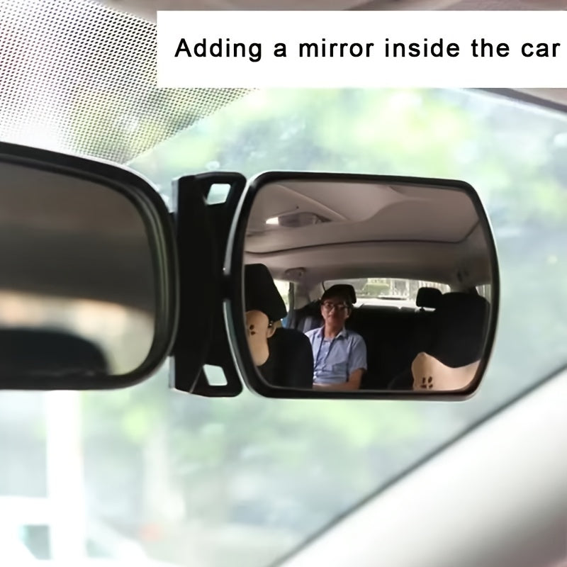 1pc Car Interior Rearview Mirror, Safety Rear Seat Observation Mirror, Rear Seat Auxiliary Mirror, Car Interior Accessories