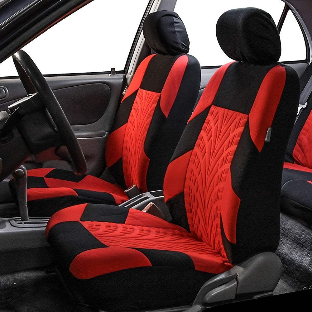 Front Pair Car Seat Covers, Breathable Polyester Split Automotive Front Seat Cushion Covers, Vehicle Seat Protectors Universal For Cars, Trucks Christmas Gift