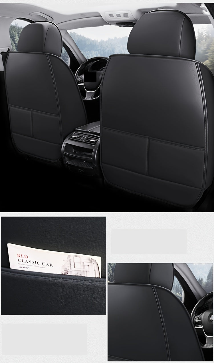 Luxurious And Stylish Five-seater Car Seat Covers Made Of Durable PU Leather, Suitable For All Seasons, Providing Full Cover For The Seats.