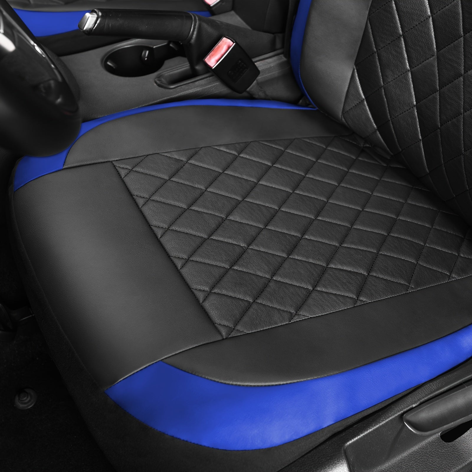 Universal Faux Leather Car Seat Covers Full Set Car Seat Covers Full Set Front Seats and Rear Bench, Universal Fit 5 Seat Covers for SUV, Automotive Truck, Scratch Proof