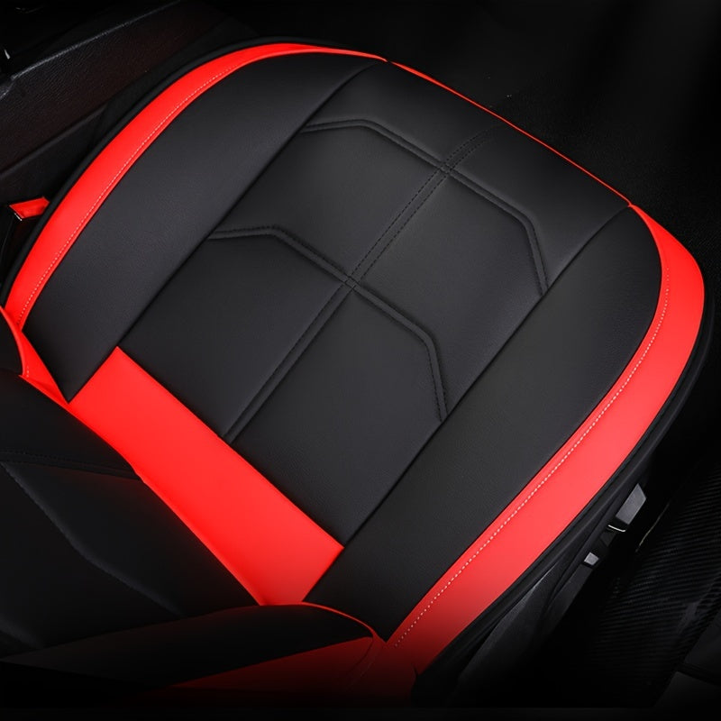 1-Piece Front Driver Seat Premium PU Leather Car Seat Cover - Fits Most Cars, SUVs, Vans, and Trucks!