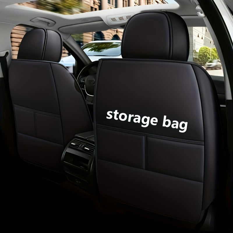 5-Seat SUV Waterproof Car Seat Cover Set - Premium PU Leather Universal Fit, Full Set Car Seat Cushion, Compatible with Five Models, Easy to Clean and Durable